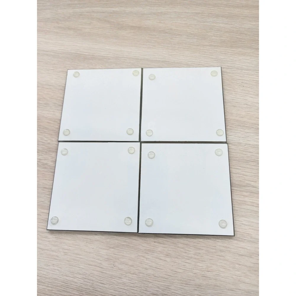 Red Cardinal Coasters Tempered Glass 4